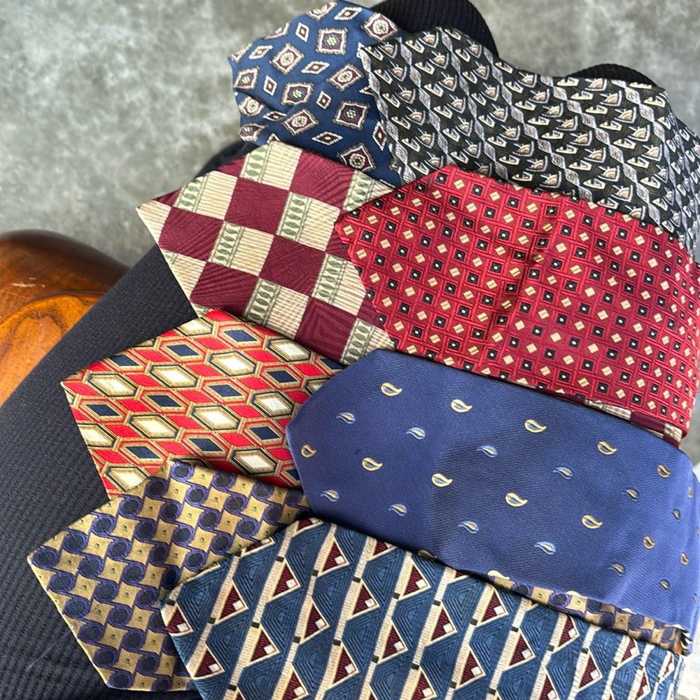 8 vintage fancy brand ties